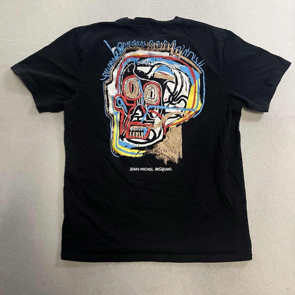 Jean Michel Basquiat Shoe Palace T-Shirt Men's Size Large Black Fotofolio Tee